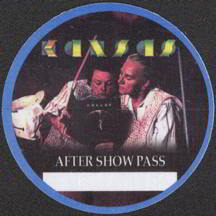 #MUSIC142  - Kansas After Show Cloth OTTO Backstage Pass