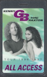 ##MUSICBP1909  - Kenny G/Toni Braxton All Access Laminated PERRi Backstage Pass from the 1996/97 Tour