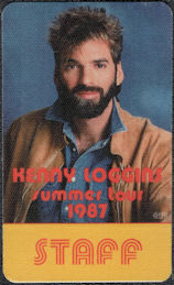 ##MUSICBP1850 - Kenny Loggins OTTO Cloth Staff Pass from the 1987 Summer Tour