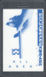 ##MUSICBP1979 - Scorpions Laminated OTTO All Area Pass from the 1990 Crazy World Tour