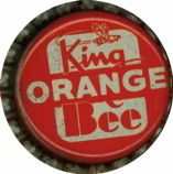 #BC121 - King Bee Orange Cork Lined Soda Cap