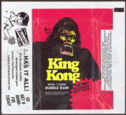 #Cards003 - 1976 King Kong TOPPS Trading Card Wax Wrapper