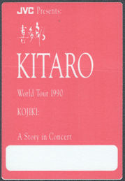 ##MUSICBP1579 - Kitaro OTTO Cloth Backstage Pass from the 1990 World Tour