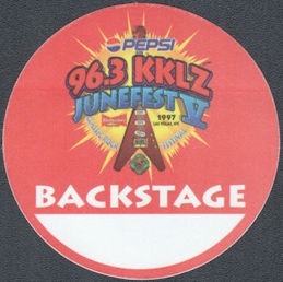 ##MUSICBP1559 - 1997 JuneFest V OTTO Cloth Backstage Pass - Santana, Ratdog, Iron Butterfly, Edgar Winter