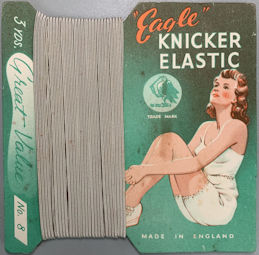 #CS534 - Carded Eagle Elastic Knicker Strap - G...