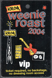 ##MUSICBP1431 - 2004 KROQ Weenie Roast OTTO VIP Pass - The Killers, Beastie Boys, Hoobastank, Yellowcard