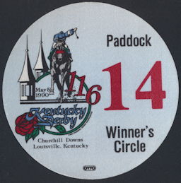 ##MUSICBP1187 - 1990 OTTO Cloth Backstage Pass for the Winner's CIrcle at the 116th Kentucky Derby