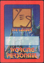 ##MUSICBP1787 - Yes OTTO Cloth Backstage Working Personnel Pass from the 1999/2000 Ladder Tour