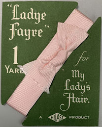 #CS555 - Group of 3 Carded Ladye Fayre Hair Ribbons with Bow