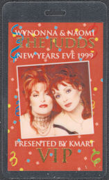 ##MUSICBP1344  - The Judds Laminated OTTO Backstage pass from the 1999 New Years Eve Party - Naomi Judd