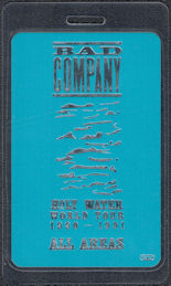 ##MUSICBP1833  - Bad Company OTTO Laminated All Areas Pass from the 1990-91 Holy Water World Tour