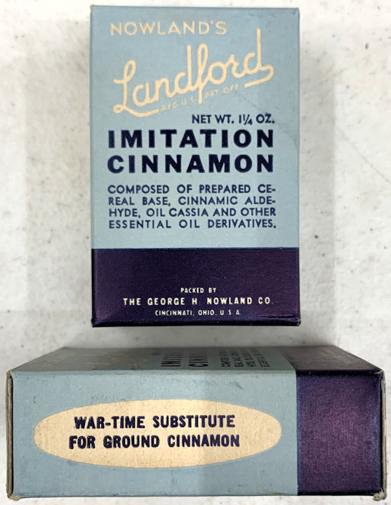 #CS589 - Full Nowland's Landford Imitation CInnamon Box - WWII on the side