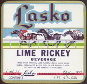 #ZLS112 - Lasko Lime Rickey Beverage Label