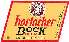 #ZLBE015 - Horlacher Bock Beer Label - Goat