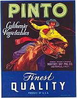 #ZLC054 - Pinto California Vegetables Crate Label