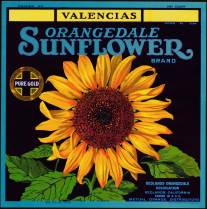 #ZLC096 - Sunflower Orange Crate Label