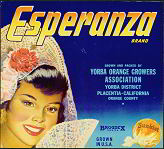 #ZLC117 - Esperanza Sunkist Orange Crate Label