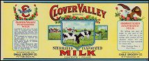 #ZLCA045 - Clover Valley Evaporated Milk Label