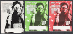 ##MUSICBP1297 - 3 Different Lenny Kravitz OTTO Cloth Backstage Passes from the 1998 "Freedom" Tour