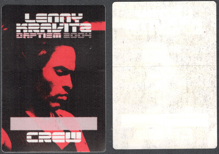 ##MUSICBP1370 - Lenny Kravitz Cloth OTTO Crew Pass from the 2004 Baptism Tour