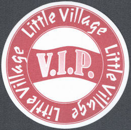 ##MUSICBP1573 - Little Village OTTO Cloth VIP Pass from the 1992 Little Village Tour