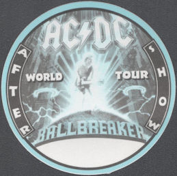 ##MUSICBP2054 - AC/DC OTTO Cloth After Show Backstage Pass from the 1996 Ballbreaker World Tour