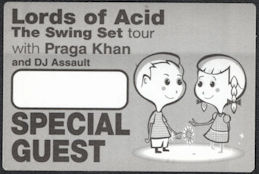 ##MUSICBP0993 - 2000 Lords of Acid Cloth Special Guest Backstage Pass from the Swing Set Tour