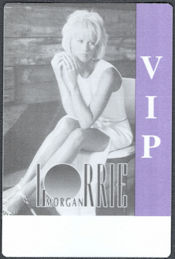 ##MUSICBP1593 - Lorrie Morgan OTTO Cloth VIP Pass from the 1997 Shakin' Things Up Tour