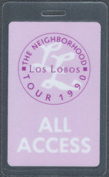 ##MUSICBP1577 - Los Lobos OTTO Laminated All Access Pass from the 1990 Neighborhood Tour