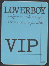 #MUSIC080  - Triangular 1985 Loverboy Lovin' Every Minute of It Tour OTTO Backstage Pass