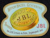 #ZBOT028 - Early J. B.Lynas Witch Hazel Glycerine Soap Label