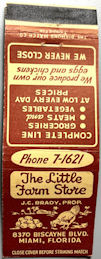 #TM119 - The Little Farm Store Matchbook Cover - Pictures Chickens and Eggs