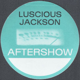 ##MUSICBP1574 - Luscious Jackson OTTO Cloth Aftershow Pass from the 1996 Fever in Fever Out Tour
