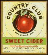 #ZBOT196.1 - Country Club Sweet Cider Label