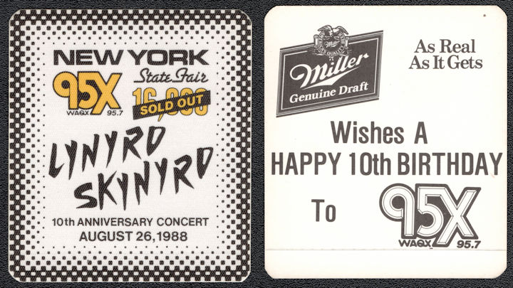 ##MUSICBP1239 - Lynyrd Skynyrd OTTO Cloth Backstage Pass from the 1988 10th Anniversary Concert at New York State Fair