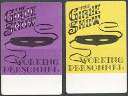 ##MUSICBP0768  - Pair of Madonna OTTO Cloth Backstage Working Personnel Passes from the 1993 The Girlie Show Tour