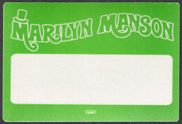 ##MUSICBP0742 - Marilyn Manson OTTO Cloth Backstage Pass from the 1995 Smells Like Children Tour