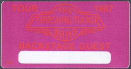 ##MUSICBP1704 - The Marshall Tucker Band OTTO Cloth Backstage Guest Pass from the 1987 Tour