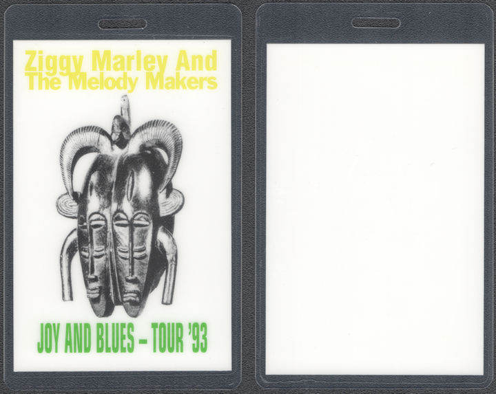##MUSICBP1958  - Ziggy Marley and the Melody Makers Perri Laminated Backstage Pass from the 1993 Joy and Blues Tour