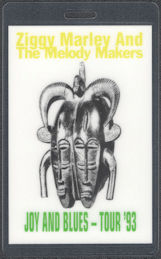 ##MUSICBP1958  - Ziggy Marley and the Melody Makers Perri Laminated Backstage Pass from the 1993 Joy and Blues Tour