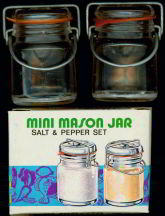 #MS061 - Novelty Figural Mini Mason Jar Salt an...