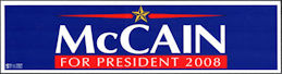#PL150 - Group of 12 John McCain Bumper Stickers from the 2008 election