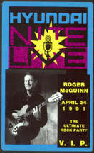 #MUSIC772 - Roger McGuinn Unlaminated OTTO Backstage Pass from 1991