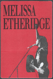 ##MUSICBP1594 - Melissa Etheridge OTTO Cloth Backstage Pass from the 1990 Brave and Crazy Tour