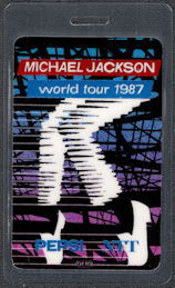##MUSICBP0225  - Laminated Michael Jackson 1987...