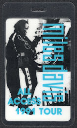 ##MUSICBP0991 - Miles Davis OTTO Laminated All Access Pass from the 1991 Tour