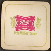 #TMSpirits038 - MIller HIgh Life Beer Coaster