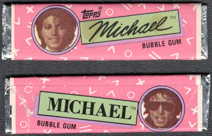 ##MUSICBQ0178 - Sticks of Different Colored Michael Jackson Bubble Gum from 1984