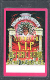 ##MUSICBP1554 - 1995 Monsters of Rock OTTO Laminated Record Company/VIP Pass - Ozzy, Alice Cooper