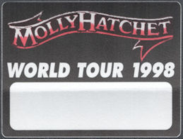 ##MUSICBP1621 - Molly Hatchet OTTO Cloth Backstage Pass from the 1988 World Tour
